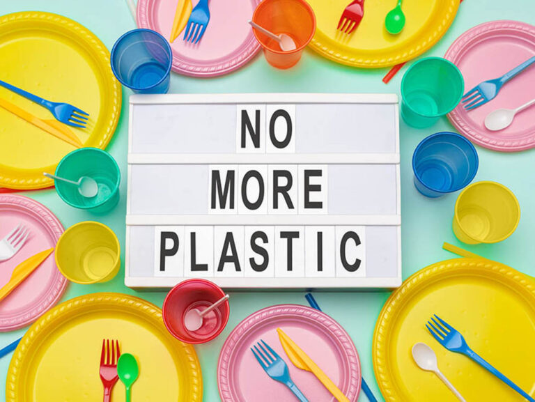 no more single use plastic pollution